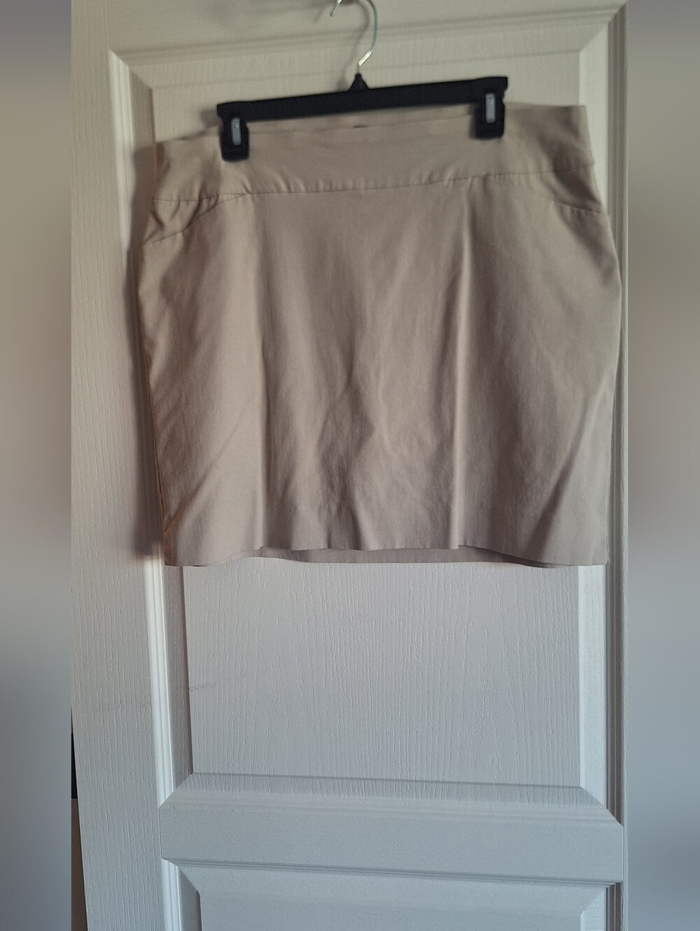 JM Collection Beige Mini Skort